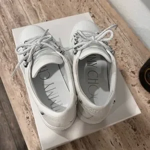 セール★Jimmy Choo★ANTIBES Jimmy Choo Antibes pearl-embellished Sneakers | White | FARFETCH